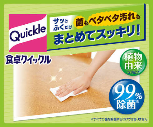 KAO Quickle Dining Table Wet Wipes 20pcs