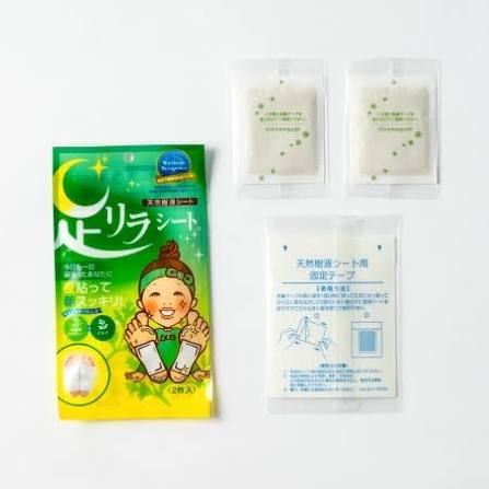 KINOMEGUMI Ashi Rira Foot Relax Sheet Mugwort 2pcs
