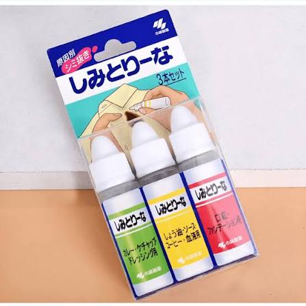 KOBAYASHI Shimi-Torina Stain Remover Liquid Set 10ml x 3pcs
