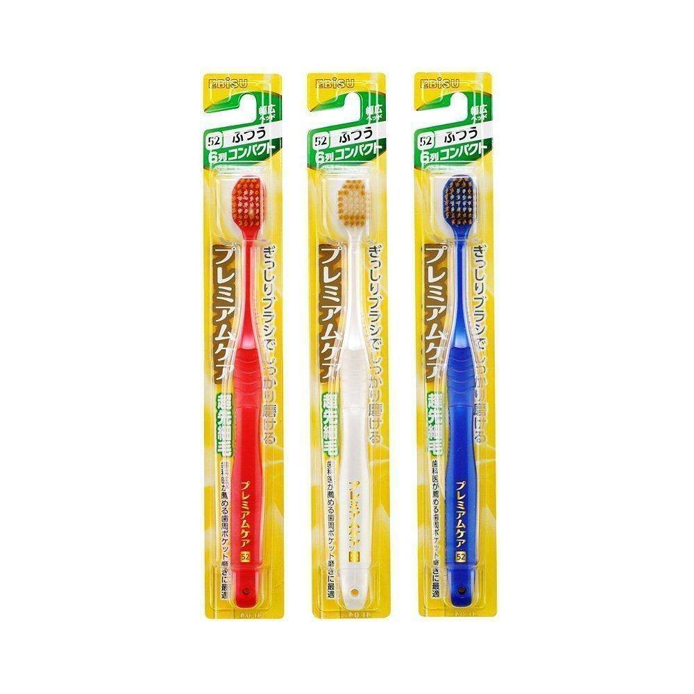 EBISU Compact Head Toothbrush 6-Row, Soft Bristles Type 51, 1Pc
