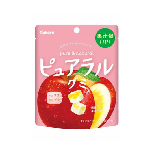 Kabaya Pure-Ral Gummy Apple Flavor, 58 G