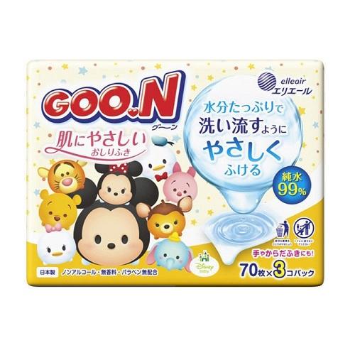 GOON King Baby Wipes 70 pieces, 3 bags