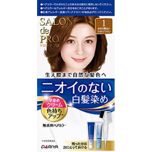 DARIYA SALON DE PRO NO SMELL HAIR COLOR #1（DARIYA 白发染发剂 1 亮棕色