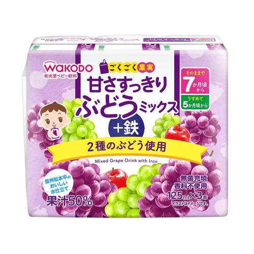 WAKODO MIXED GRAPE JUICE WITH IRON 7M+