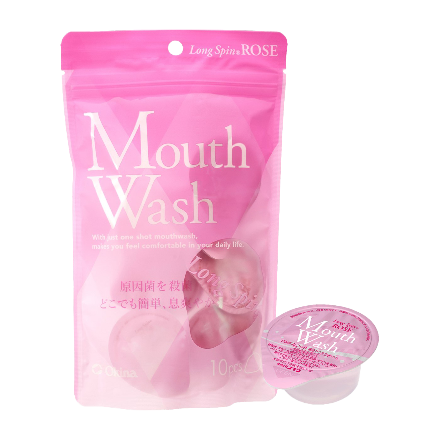 OKINA Long Spin Portable Jelly Mouthwash 10pcs