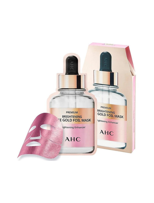 AHC PREMIUM BRIGHTENING ROSE GOLD FOIL MASK PACK 5pcs