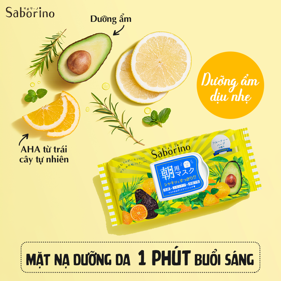 SABORINO Morning Face Mask Fruity 32 Sheets