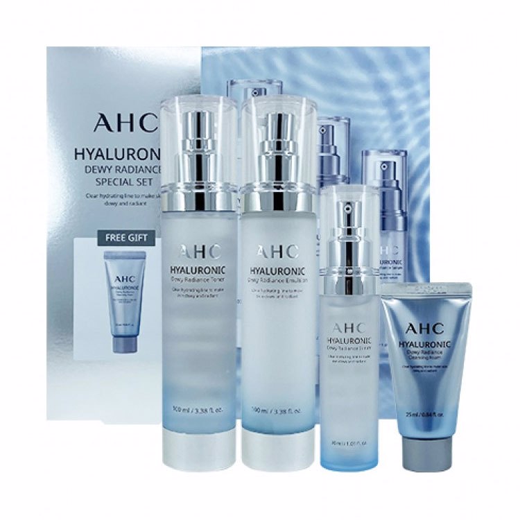 AHC  HYALURONIC DEWY RADIANCE SPECIAL SET (100ml + 100ml + 30ml + 25ml)