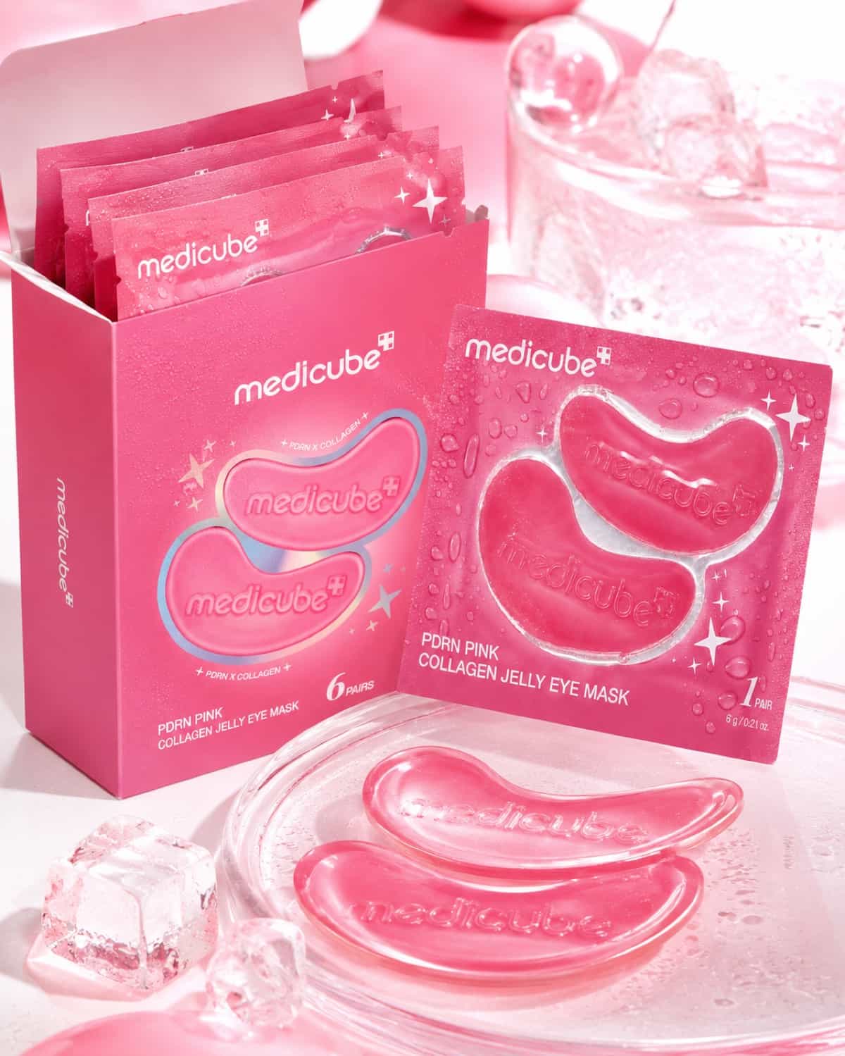Medicube - PDRN Pink Collagen Jelly Eye Mask 6 Pairs