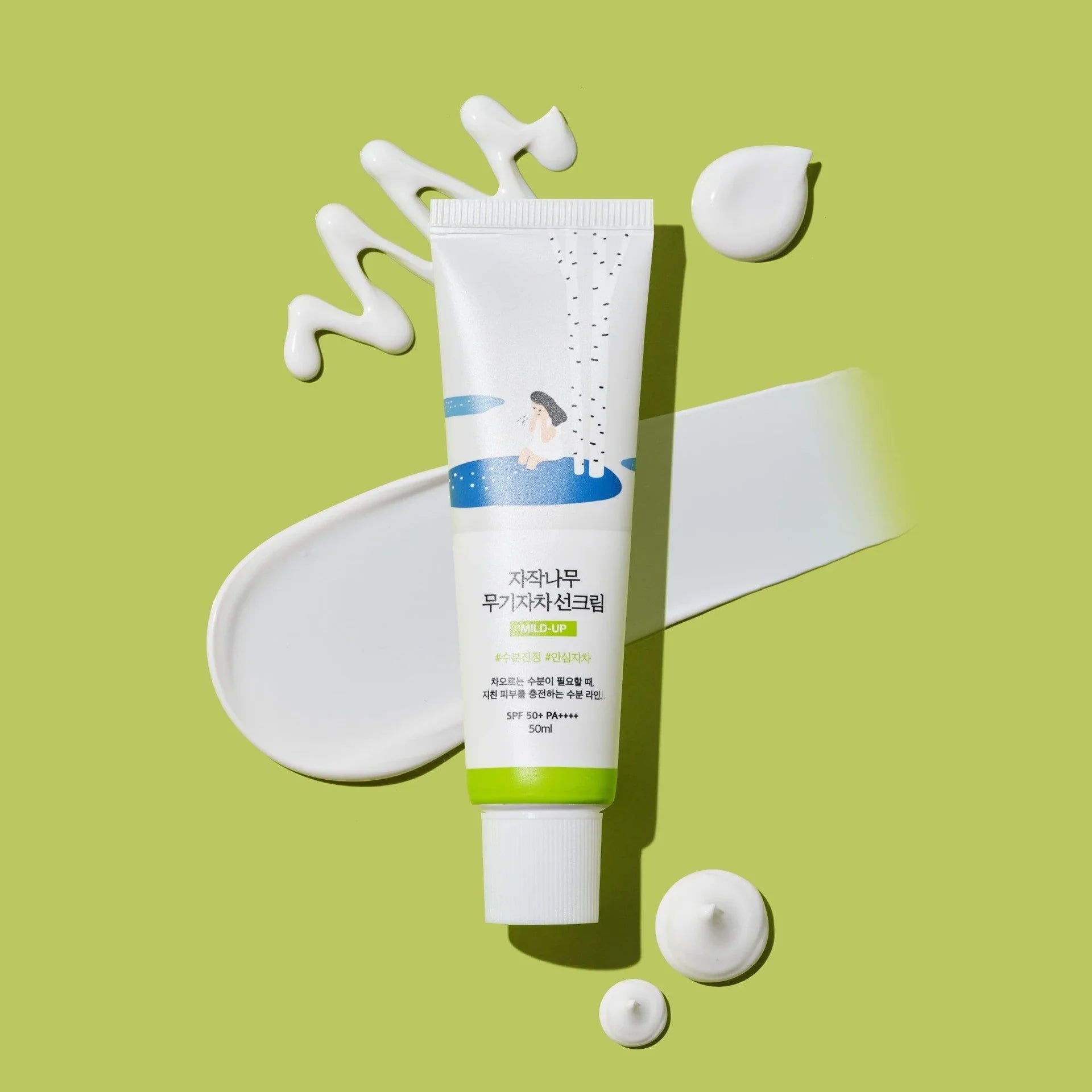 Round Lab - Birch Juice Moisturizing Mild-Up Sunscreen 50ml - EXP [01/01/2027]