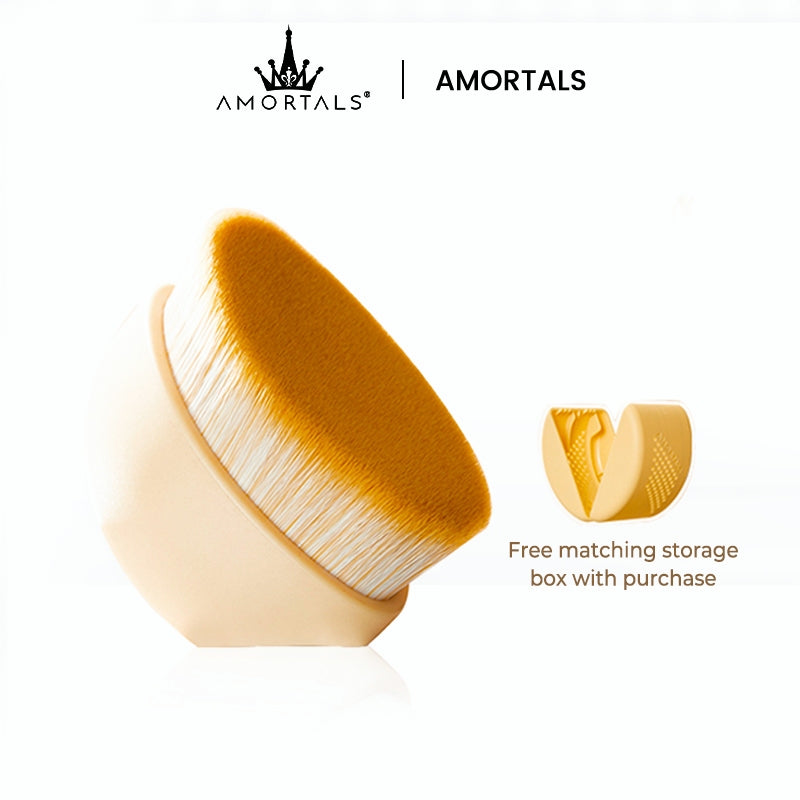 AMORTALS Seamless Foundation Brush With Storage Box 1PC