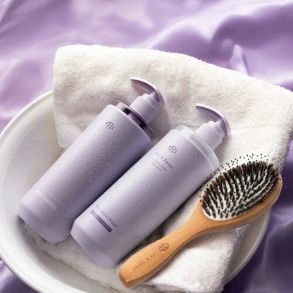 OFF & RELAX Silky Night Repair Care Set – Shampoo & Treatment Duo (460 ml each) + Comb