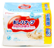 PIGEON Baby Wipes Pure Water 99% 80pcs × 6