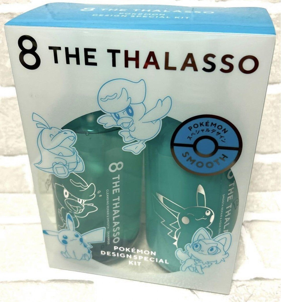 8 THE THALASSO Pokemon Marine Mineral Refreshing Shampoo & Conditioner Set