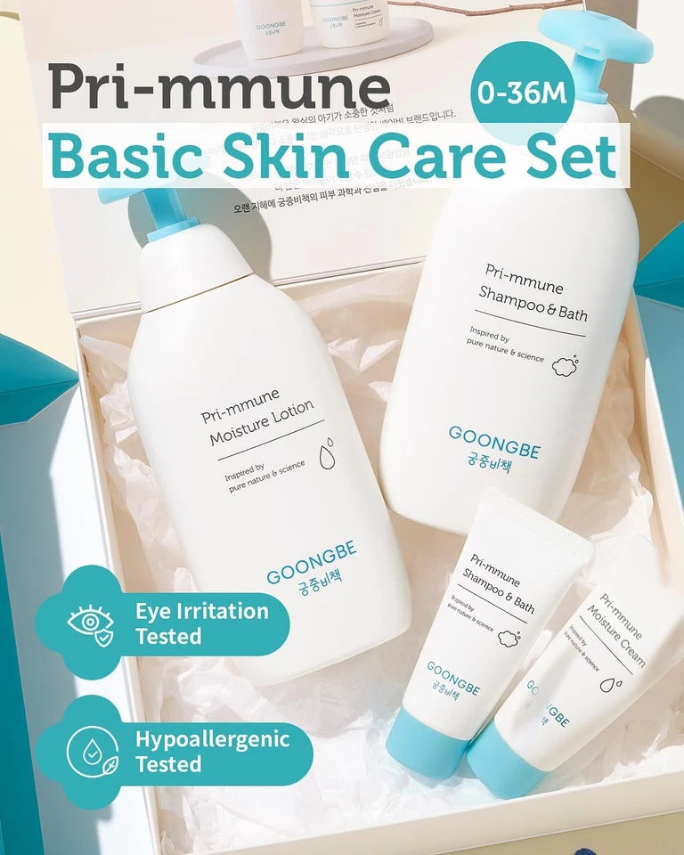 GOONGBE Baby & Kids Gentle Bath and Skincare Gift Set 6pcs