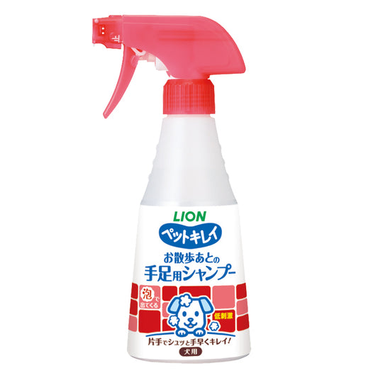 Lion Dog Walking Foot Foam Cleanser 270Ml