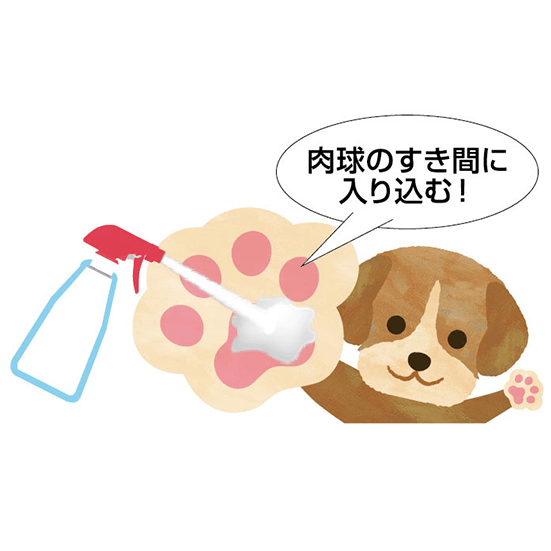 LION Pet Kirei Dog Paw Cleansing Foam Spray 270ml