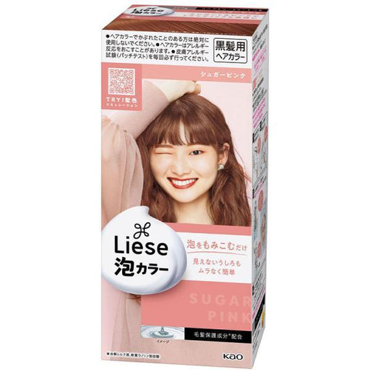 KAO LIESE BUBBLE HAIR COLOR SUGAR PINK LAW29 (花王泡沫染发剂 糖果粉 LAW29)