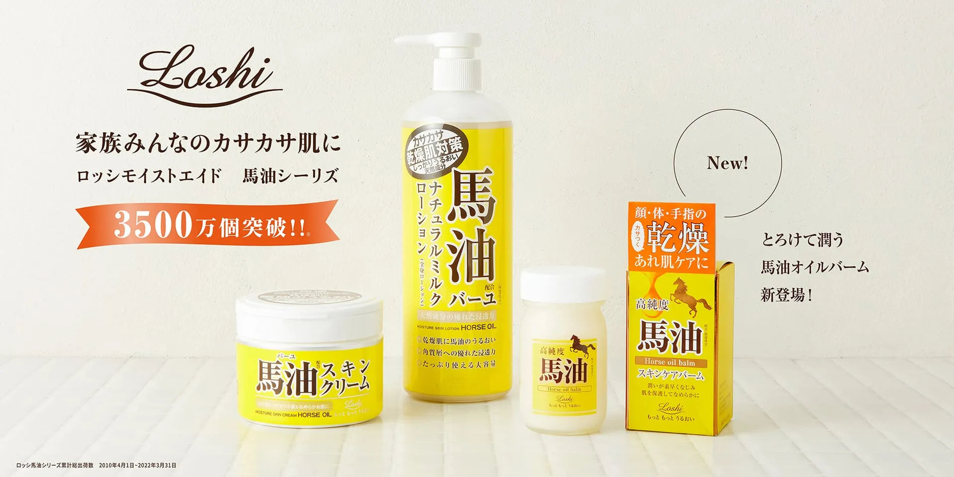 LOSHI Horse Oil Moist Body Lotion 485ml