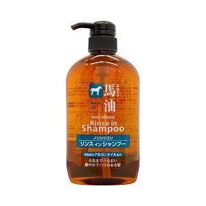 KUMANOYUSHI KUMANO Oil Horse Oil 2-in-1 Shampoo 600ML (熊野油脂 马油洗护二合一洗发水)