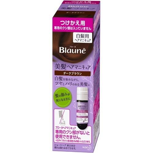 KAO Blaune White Hair Dye72g Replacement Darkbrown（花王 梳子型遮白发染发剂  深棕色替换装 72g）