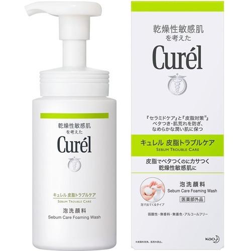 Curel Sebum Trouble Care Foaming Wash 150ml(CUREL珂润泡沫洁面乳 绿色控油款 150ML