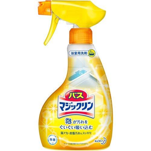 KAO BATH MAGIC SPRAY CLEAN ORANGE SCENT 380ML）（花王浴室清洁喷雾 380ml 黄色甜橙香