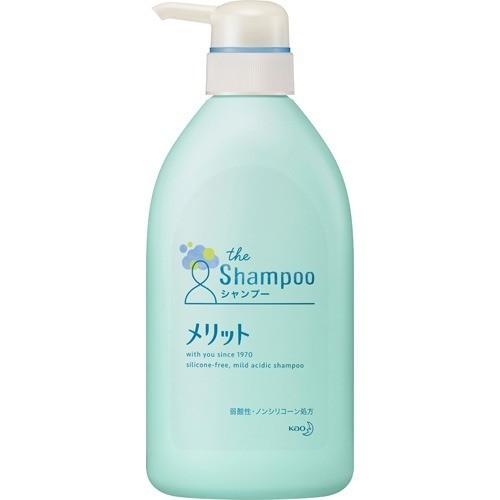 KAO MERIT SILICONE-FREE WEAK ACID SHAMPOO 480ML（花王 Merit 无硅油洗发水 480ml