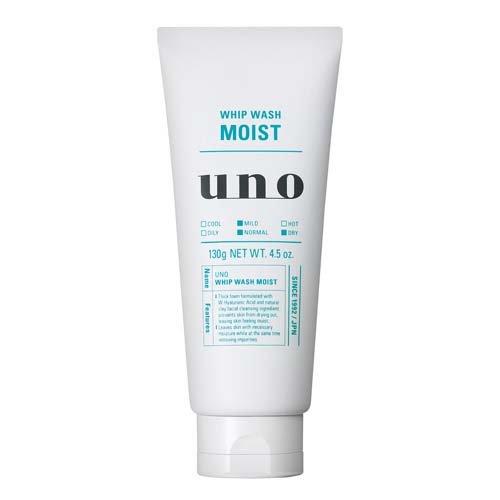 UNO MEN'S WHIP FACE WASH MOISTURE FACIAL CLEANSER 130G（UNO 男士洗面奶 绿色温和型 130G