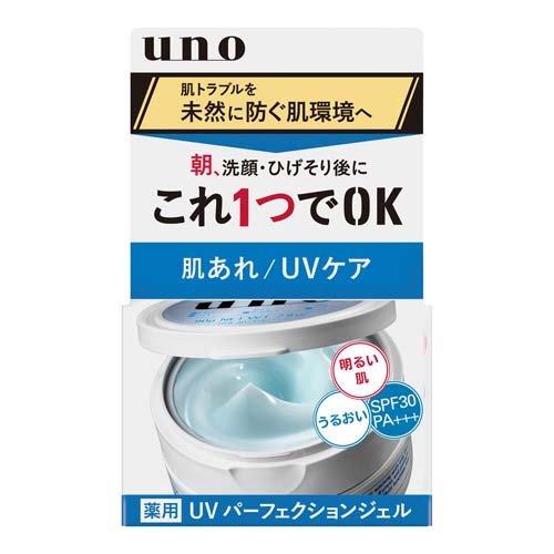 UNO ALL IN ONE MEDICATED UV PERFECTION GEL 80G（UNO 五合一防晒保湿面霜 蓝色80G