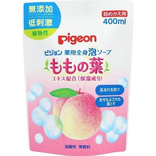 PIGEON 2-in-1 Peach Body Care Refill 400ML（PIGEON 贝亲宝宝二合一蜜桃全身洗护补充装  400ml