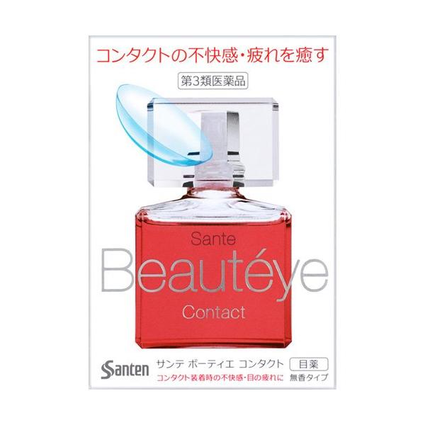 SANTEN SANTE BEAUTEYE CONTACT EYE DROPS 12ML（Santen参天玫瑰眼药水 隐形眼镜款）