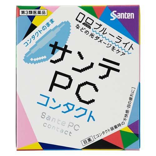 SANTE PC MEDICATED EYE DROPS FOR CONTACT LENS 12ML（Santen参天PC抗蓝光眼药水 隐形眼镜款）