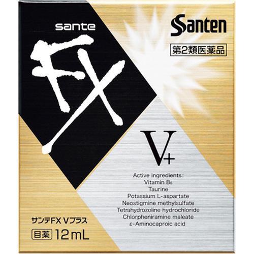 SANTEN FX V PLUS COOL EYE DROPS GOLD 12ML  (santen-FX金色包装眼药水)