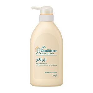 KAO MERIT SILICONE-FREE WEAK ACID CONDITIONER 480ML（花王 Merit 无硅油护发素 ）