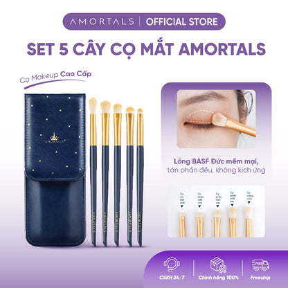 AMORTALS Eye Makeup Brush Set 5pcs