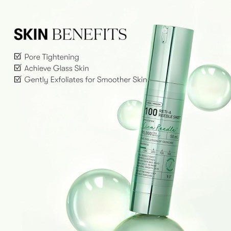 VT COSMETICS RETI-A Reedle Shot 300 Serum Light Green Edition – 50ml