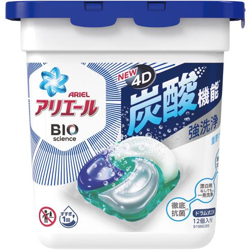 P&G 4D CARBONIC ACID ANTIBACTERIAL LAUNDRY DETERGENT BALL CARBONATED FUNCTIONAL TYPE 12 PIECES （BLUE ）