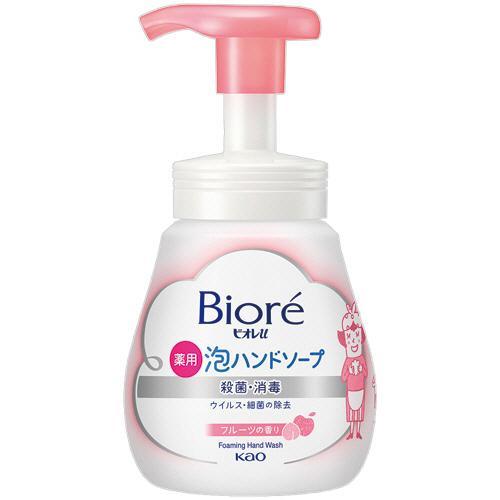 Kao Biore U Foaming Hand Soap Fruit Scent 240ml（花王 泡沫洗手液粉色）